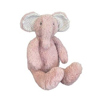 Manhattan Toy Pink Elephant Plush Polka Dot Ears Pattern Pals Stuffed Animal